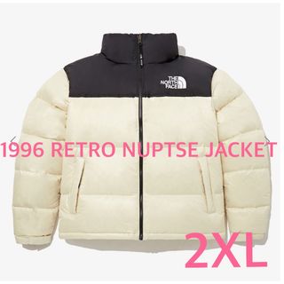 ザノースフェイス(THE NORTH FACE)のノースフェイス1996 RETRO NUPTSE JACKET クリーム　2XL(ダウンジャケット)