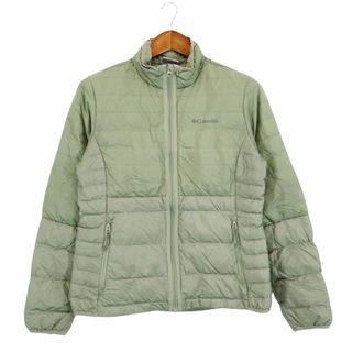 コロンビア(Columbia)のSALE///// Columbia コロンビア ダウンジャケット アウトドア キャンプ アウター 防寒 カーキ (レディース M) O5792(ダウンジャケット)