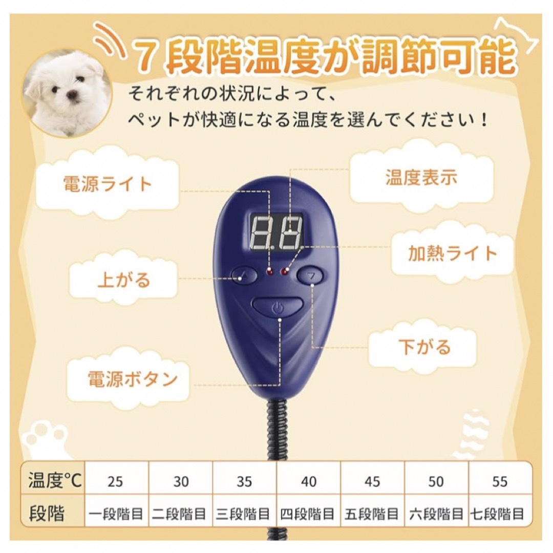 TWONE ペット用ホットカーペット ペット用ヒーター 暖房器具の通販 by r｜ラクマ