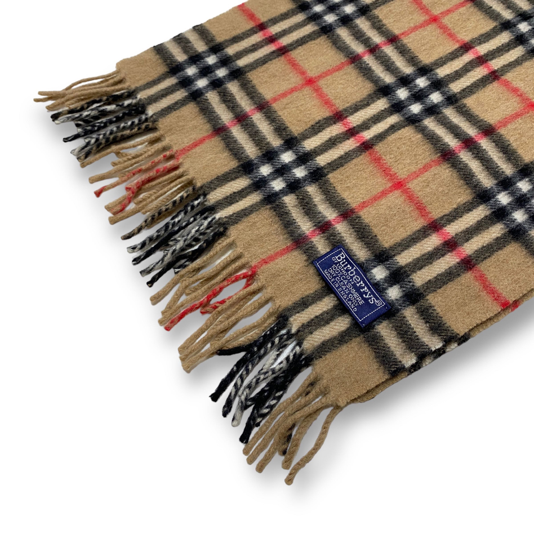 BURBERRY(バーバリー)のBurberry バーバリー カシミヤ100% マフラー ストール イングランド レディースのファッション小物(マフラー/ショール)の商品写真