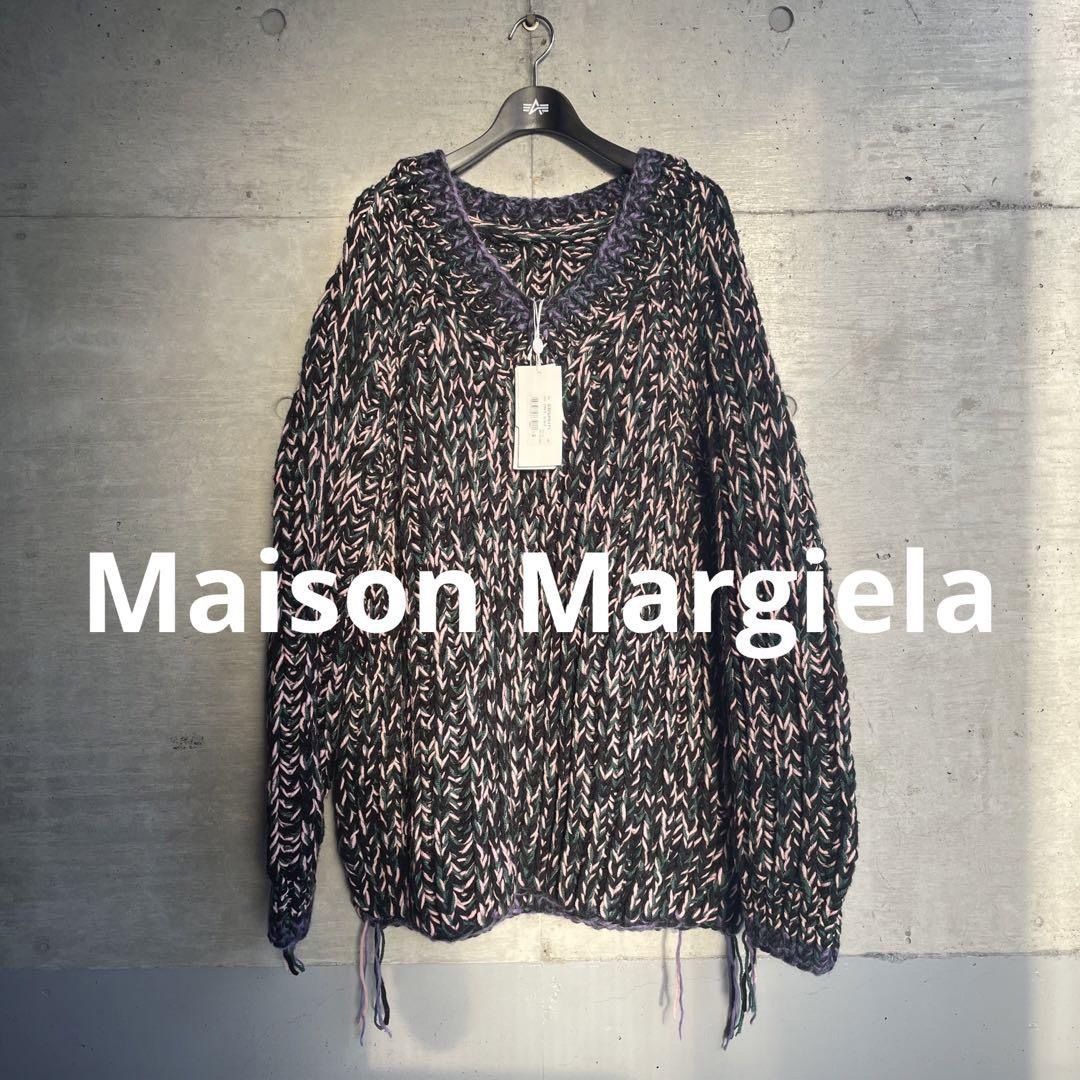 新品 マルジェラ MM6 オーバーサイズ ハンドメイド ニット セーター