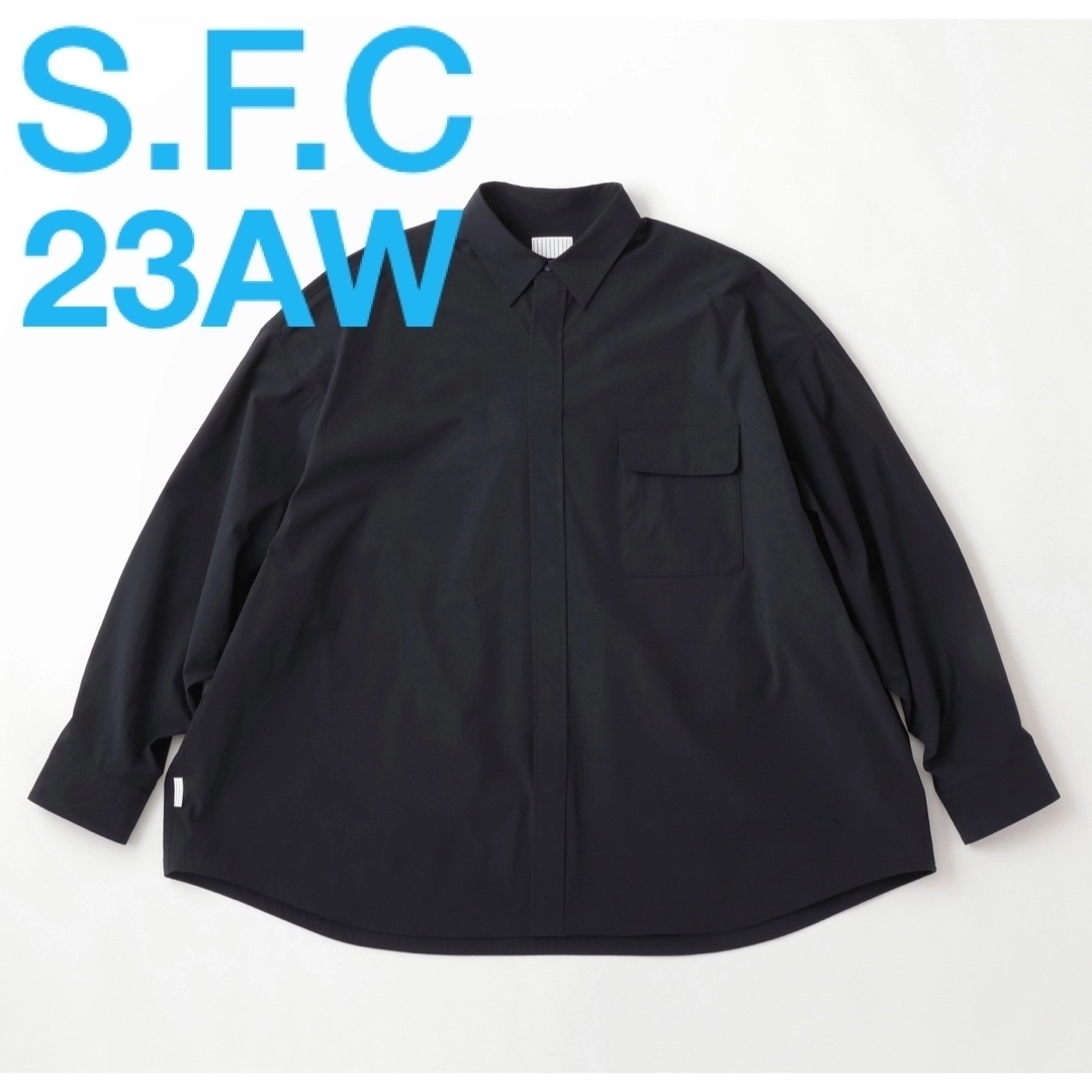 23AW S.F.C SNAP SHIRT Navy