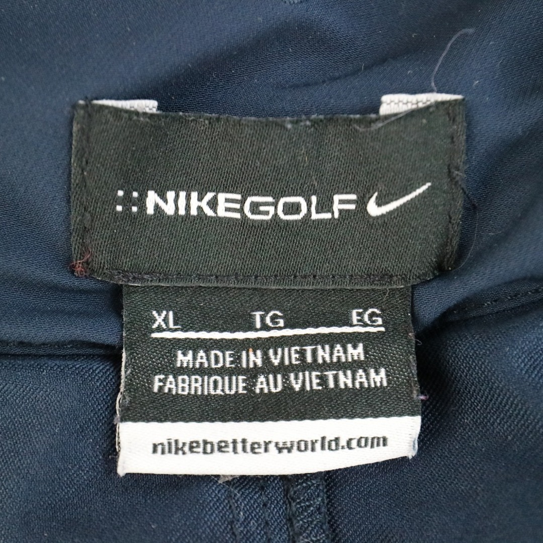 NIKE GOLF ナイキ ゴルフ プルーバー ナイロンジャケット スポーツ ネイビー (メンズ XL)   O5199 7