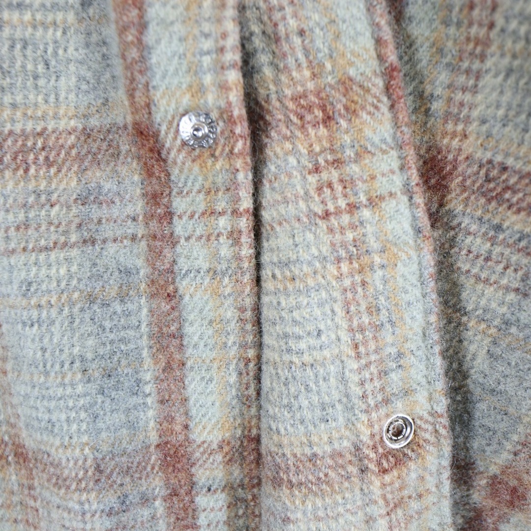 WOOLRICH(ウールリッチ)の70年代 WOOLRICH ウールリッチ ウエスタンシャツ 長袖シャツ 白タグ マルチカラー (メンズ XL) 中古 古着 O5223 メンズのトップス(シャツ)の商品写真