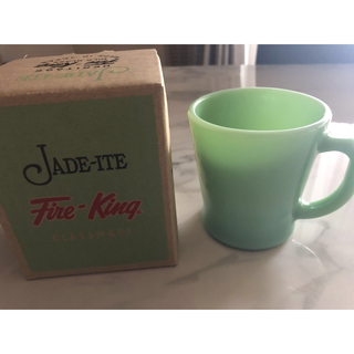 ファイヤーキング(Fire-King)のFire-King / Dハンドル マグカップ "Jade-ite"(グラス/カップ)