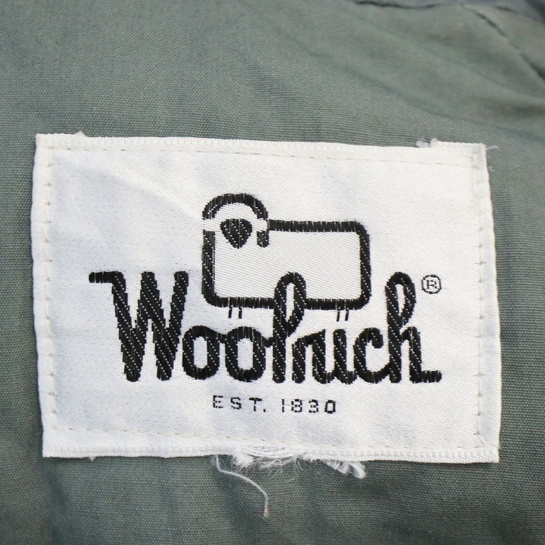 70年代 WOOLRICH ウールリッチ 中綿ジャケット 防寒 白タグ グレー (メンズ L相当) 中古 古着 O5239