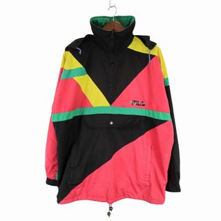 FILA フィラ フルジップ クラシカルレトロカラー ナイロンジャケット XXL