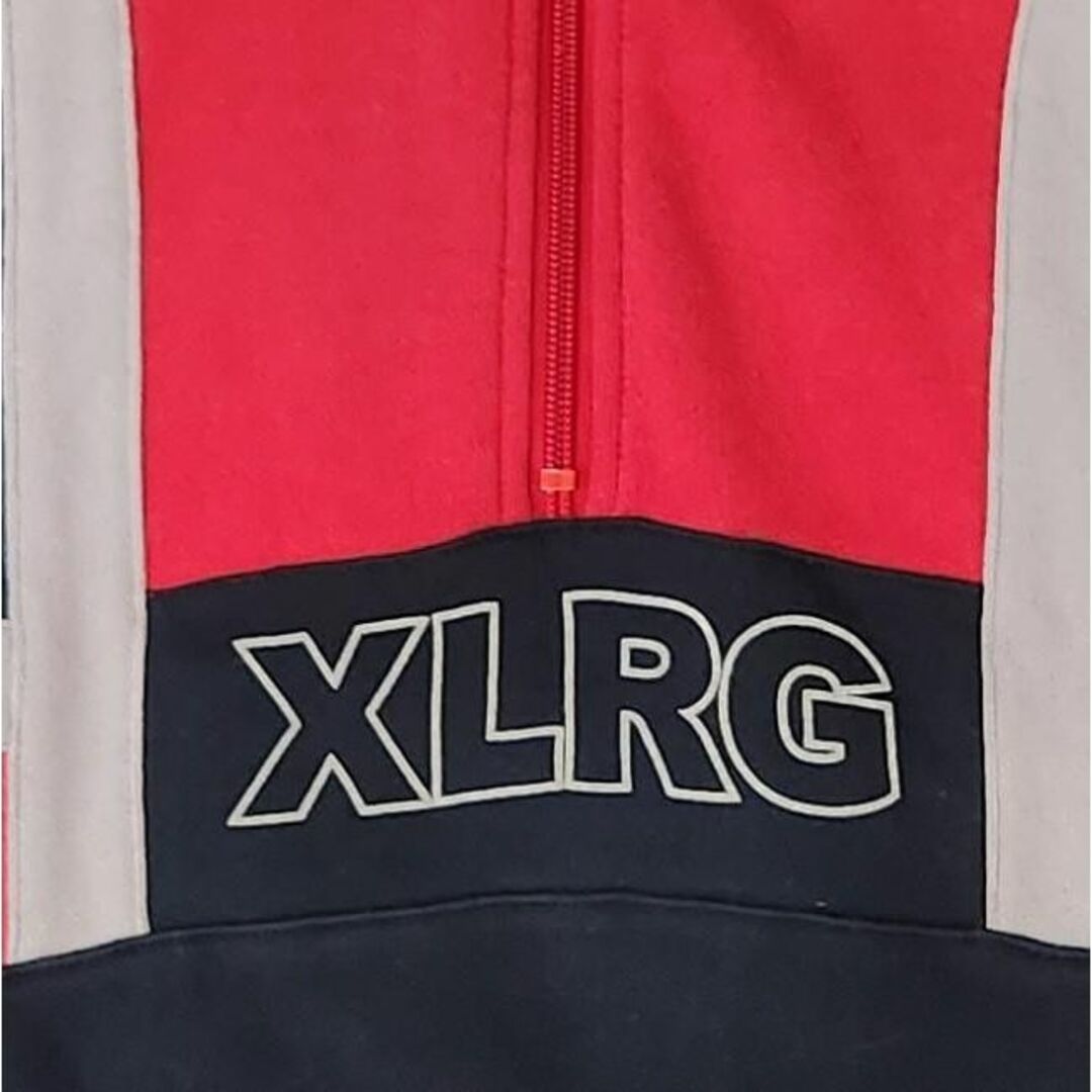 XLARGE - X-LARGEエクストララージ フード付きジップアップパーカー 黒
