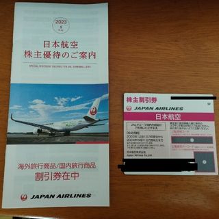 ジャル(ニホンコウクウ)(JAL(日本航空))の（未使用）JAL　株主優待割引券一枚＋優待冊子一冊（送料込）(その他)