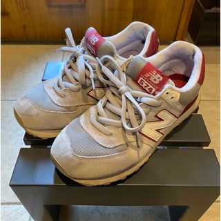 ニューバランス(New Balance)の【定番】ニューバランス　M574  グレー　レッド　スニーカー　カジュアル(スニーカー)