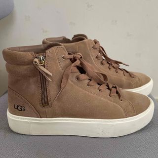 アグ(UGG)のUGGベロアハイカットスニーカー24.5(スニーカー)