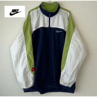 ナイキ(NIKE)のOLD NIKE 90s ナイロンジャケット  白  ナイキ  vintage(ナイロンジャケット)