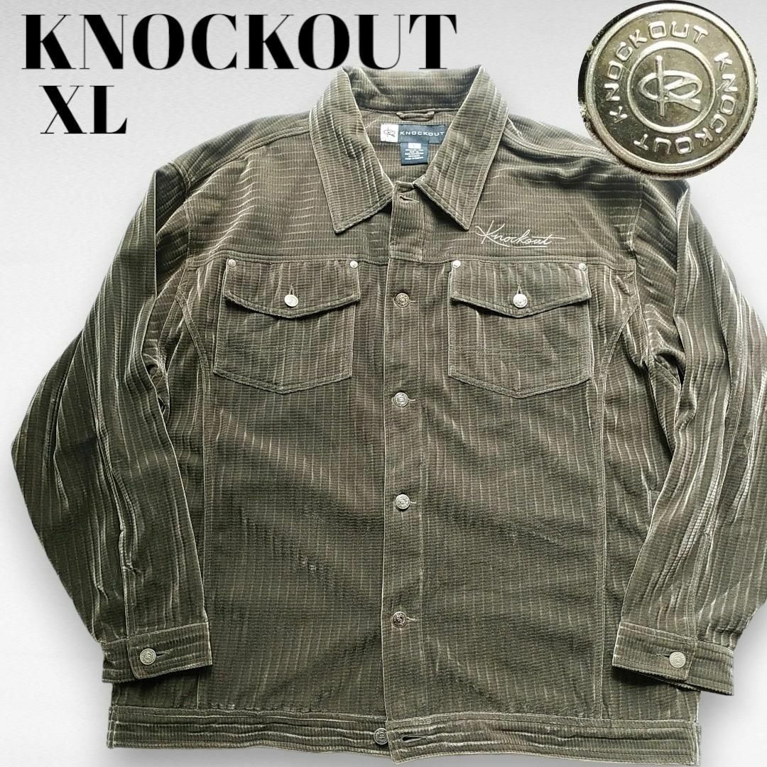 KNOCKOUT(ノックアウト)の大きいサイズXL　ノックアウト　ベロアジャケット　B系　ストリート　ロシア製 メンズのジャケット/アウター(その他)の商品写真