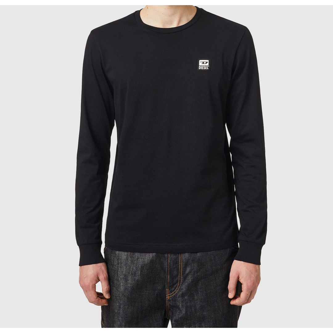 DIESEL ディーゼル ロンT べた付き 黒 DIESEL ディーゼル ロンT べた付き 黒