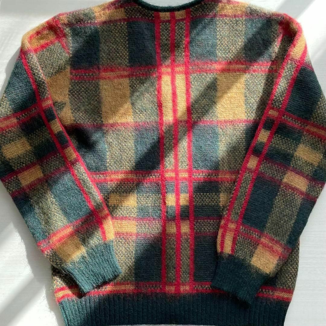 モヘアカーディガン M tartan タータン 22aw mohair 5-1-