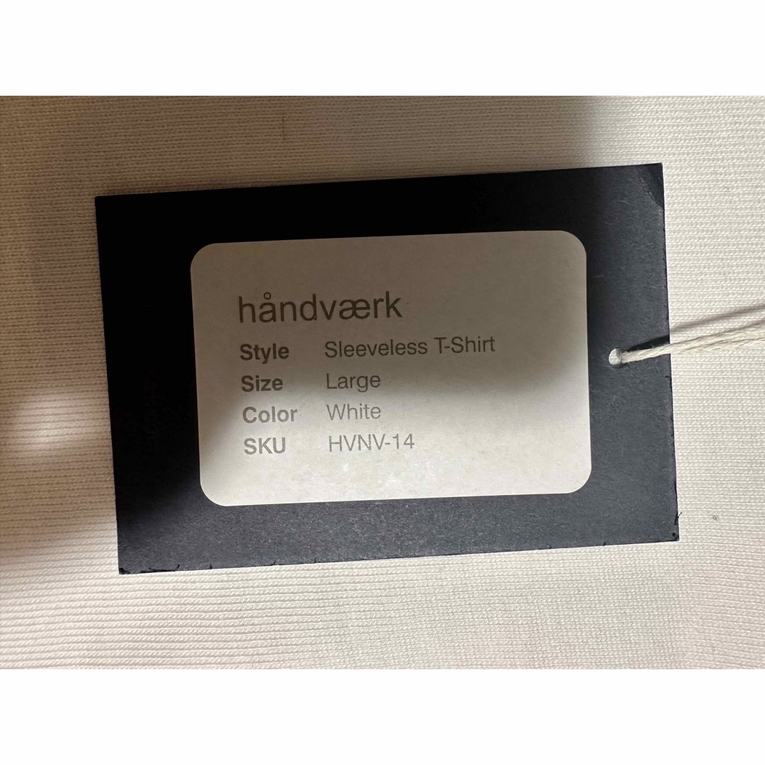 handvaerk(ハンドバーク)のhandvaerk NAVY ヘビーウェイトノースリーブTシャツ メンズのトップス(Tシャツ/カットソー(半袖/袖なし))の商品写真