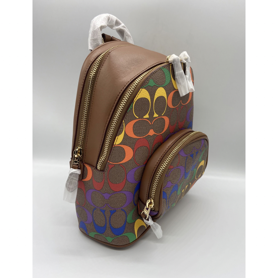 ☆新品未使用☆COACH コーチ キャリー バックパック 23 レインボー-