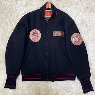 美品　AVIREX SKOOKUM VARSITYJACKETスタジャン