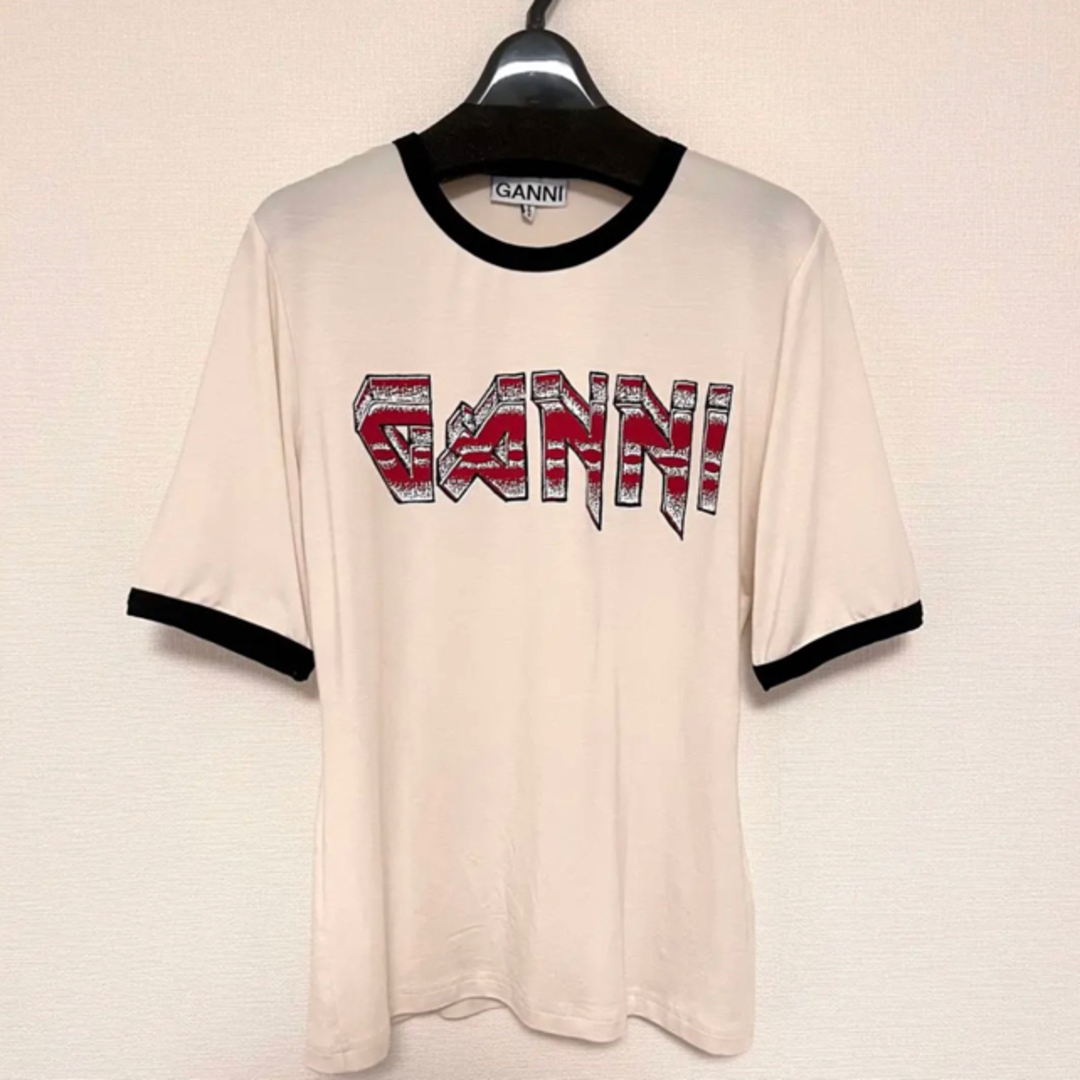 GANNI Light Stretch Jersey-T-shirts