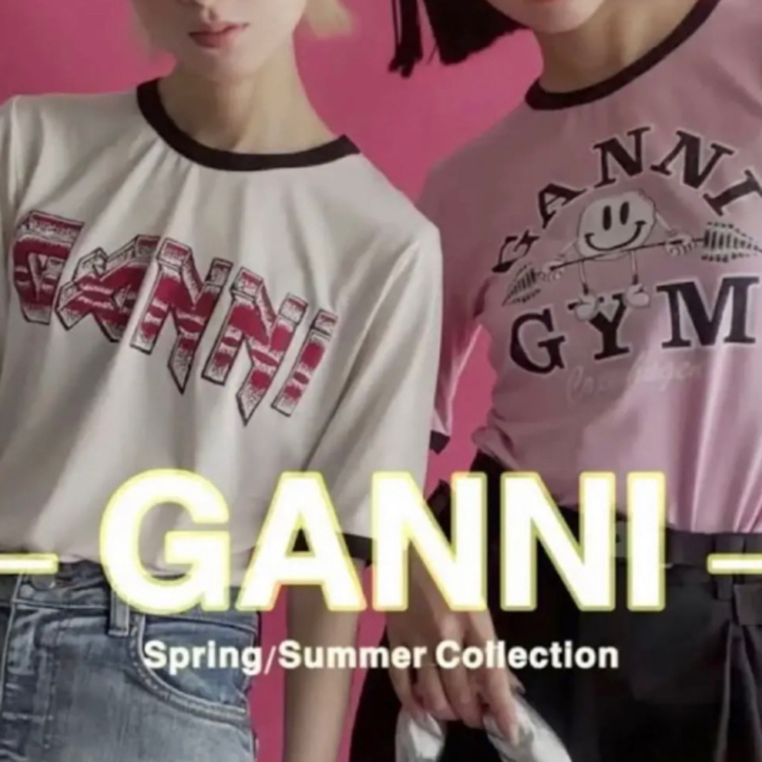 GANNI Light Stretch Jersey-T-shirts