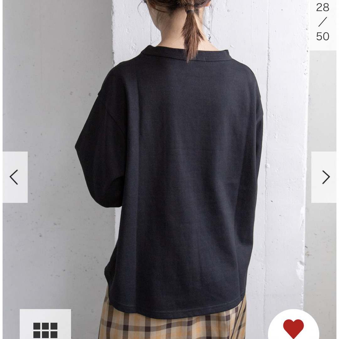 URBAN RESEARCH DOORS(アーバンリサーチドアーズ)のFORK&SPOON ボトルネック8分袖Tシャツ【ブラック】新品 レディースのトップス(カットソー(長袖/七分))の商品写真