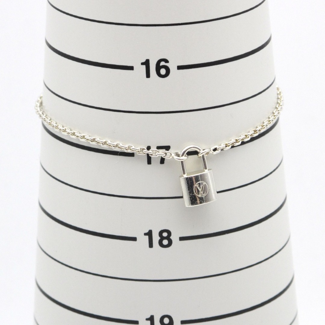 Louis Vuitton Silver lockit bracelet, sterling silver (Q95450)