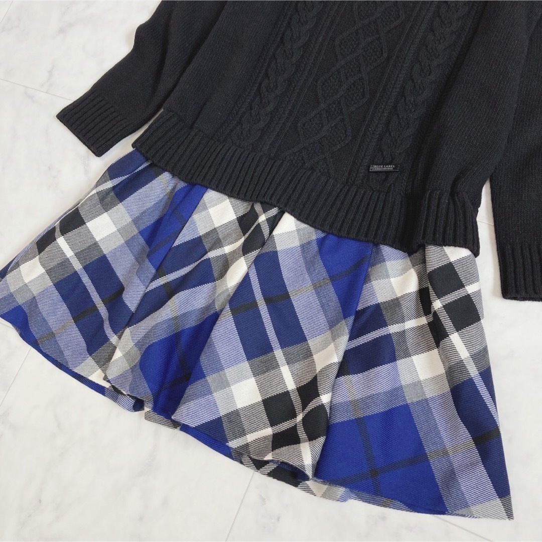 BLUE LABEL CRESTBRIDGE ケーブルニットワンピース 38