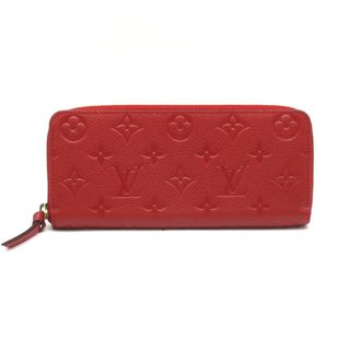 ルイヴィトン(LOUIS VUITTON)のLOUIS VUITTON (ルイ・ヴィトン) ポルトフォイユ クレマンス モノグラム アンプラント スリーズ M60169 ラウンドファスナー長財布 ウォレット 小銭入れ着脱可 レザー 箱付き(財布)