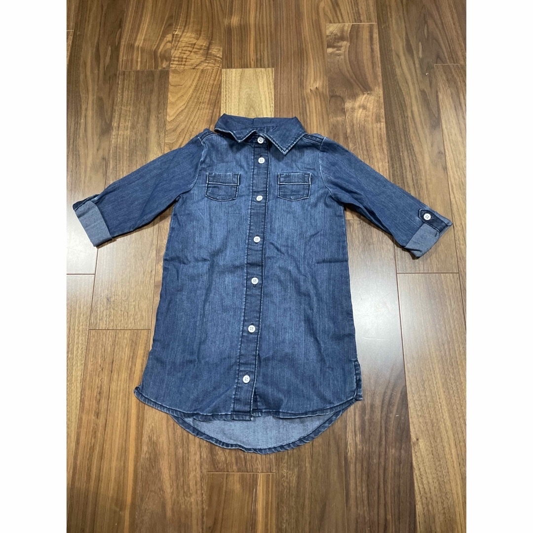 Old Navy(オールドネイビー)の100 デニムワンピース OLD NAVY キッズ/ベビー/マタニティのキッズ服女の子用(90cm~)(ワンピース)の商品写真