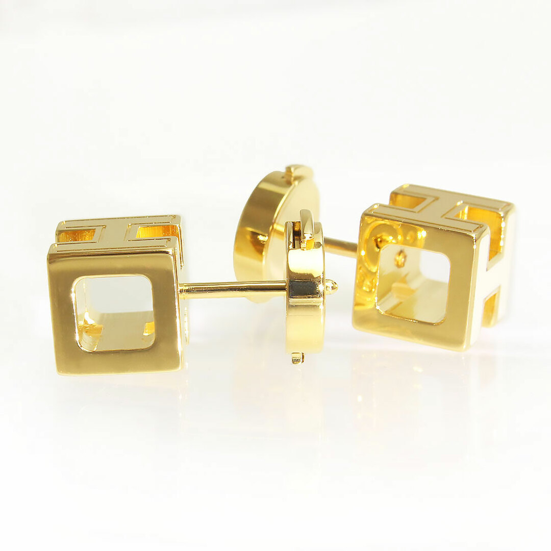 Hermes - エルメス カージュドアッシュ Hキューブ ピアス アイボリー