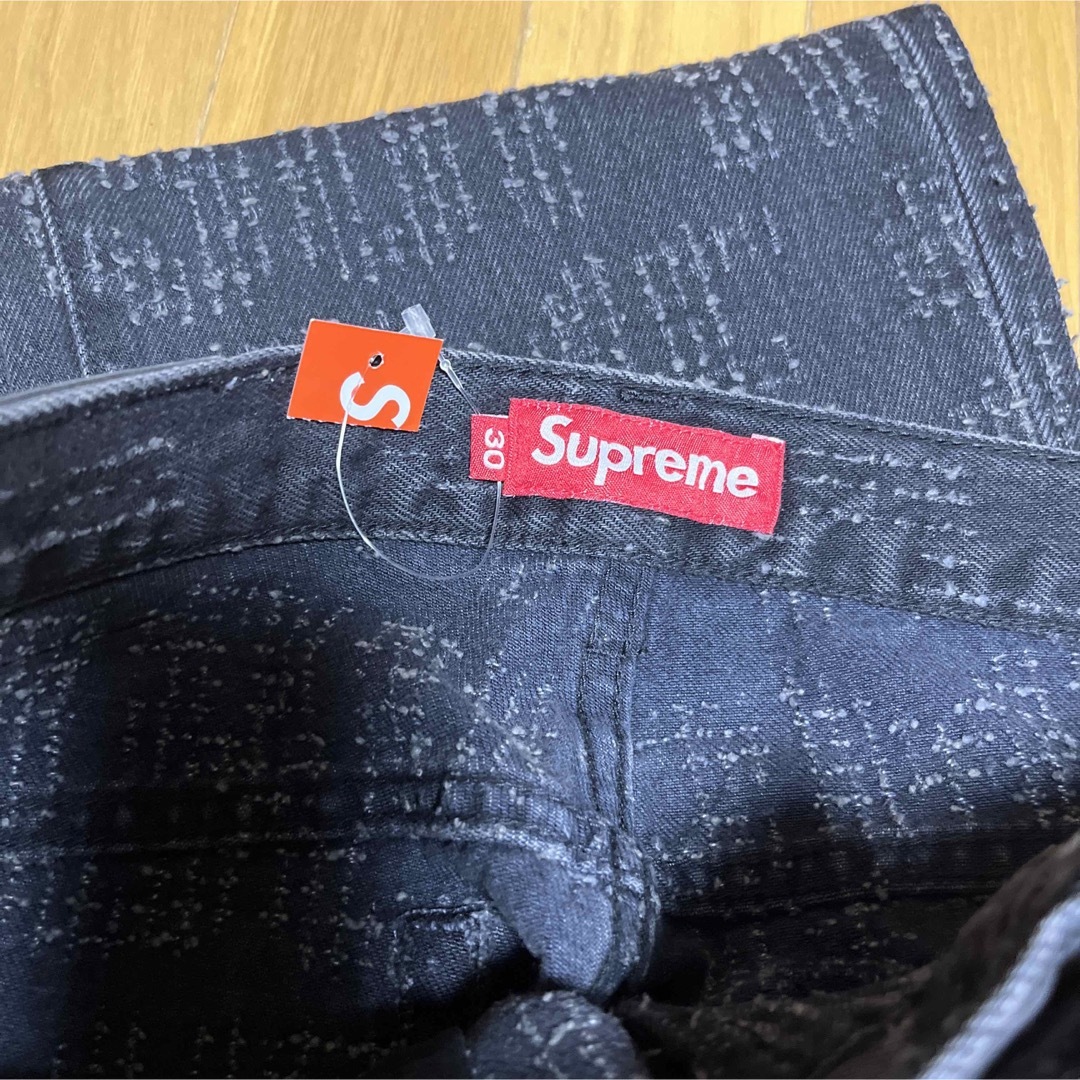 Supreme - Supreme Needle Punch Regular Jean Black