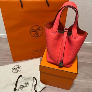 エルメス(Hermes)のHermes ピコタンロック　18 PM ルージュ　クー(ハンドバッグ)