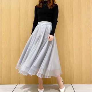 アンドクチュール(And Couture)の【美品】And Coutureのチュールスカート(ひざ丈スカート)