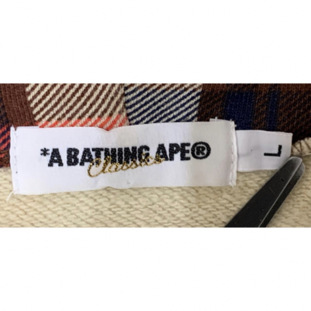 A BATHING APE NFS限定 ラブジェネチェックシャーク パーカー