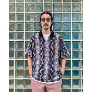 WACKO MARIA PYTHONKNITJACQUARDPOLOSHIRT - ポロシャツ