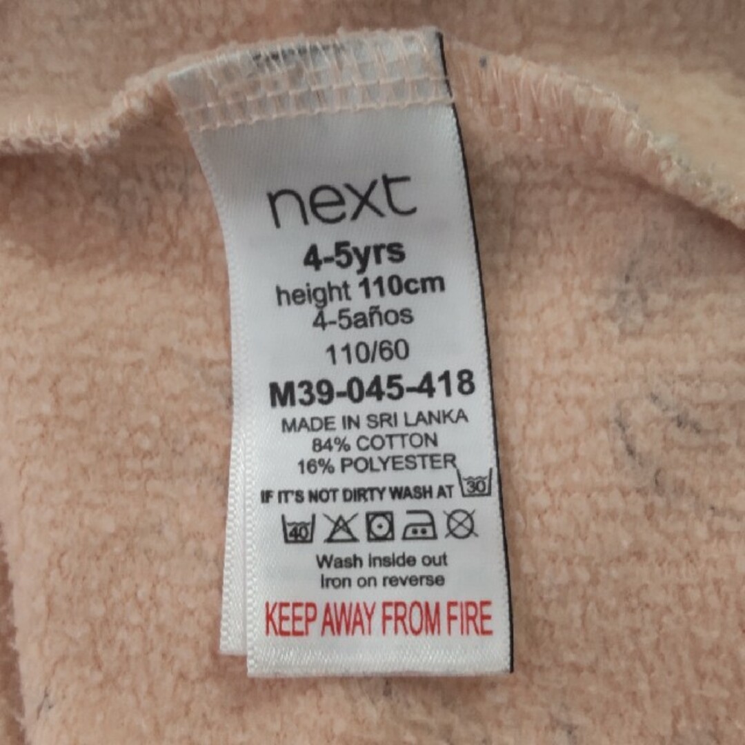 NEXT(ネクスト)のNEXT 長袖ワンピース　サイズ4-5yrs 　110cm　 キッズ/ベビー/マタニティのキッズ服女の子用(90cm~)(ワンピース)の商品写真