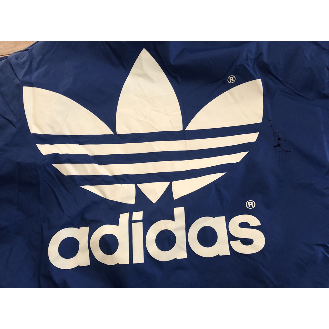 adidas アディダス ベンチコート ボア アウター メンズ L 防寒 青 赤