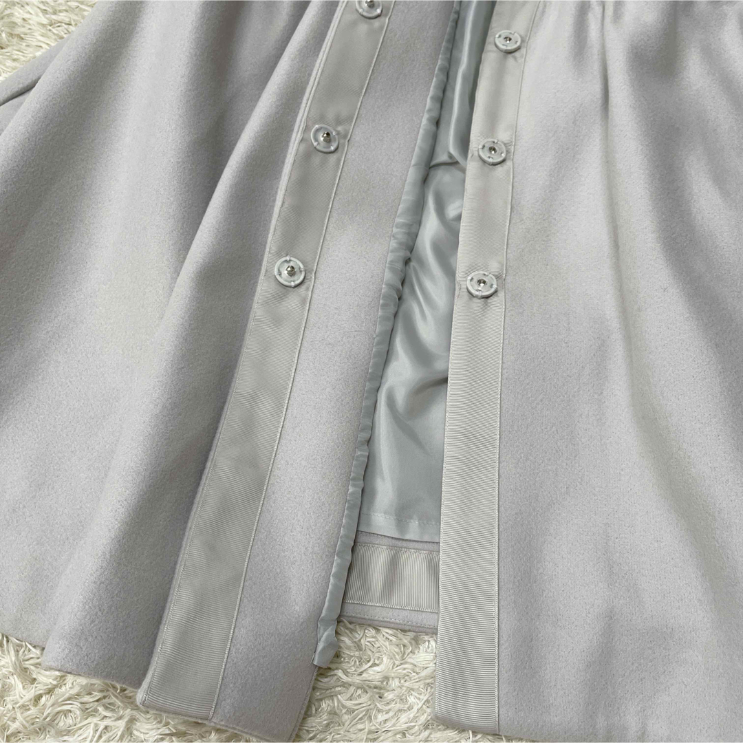 eLLa ♡ マシュマロウールタッチジレ ライトグレーの通販 by aoio shop