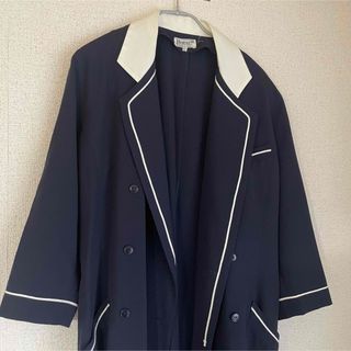 HERNO - 美品 ヘルノ ヘリンボーン柄 ツイード ロング チェスター