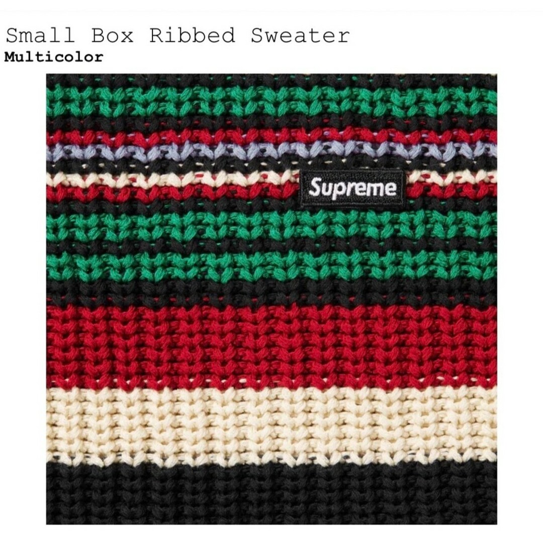 Supreme Small Box Ribbed Sweater　Lサイズ