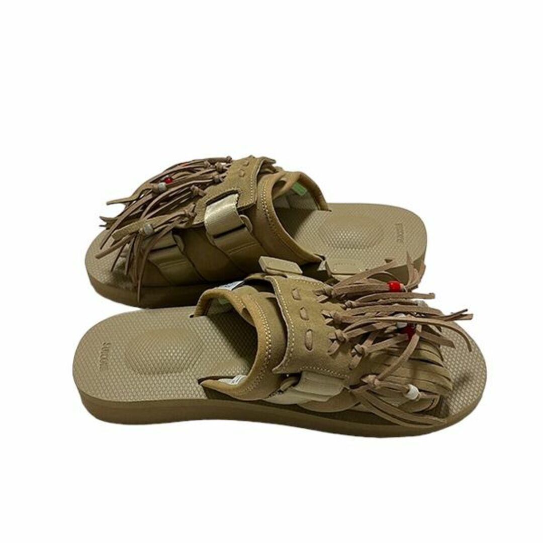 suicoke - 【新品】SUICOKE フリンジ サンダル ベージュ 26の通販 by
