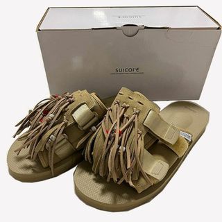 suicoke - 【新品】SUICOKE フリンジ サンダル ベージュ 26の通販 by
