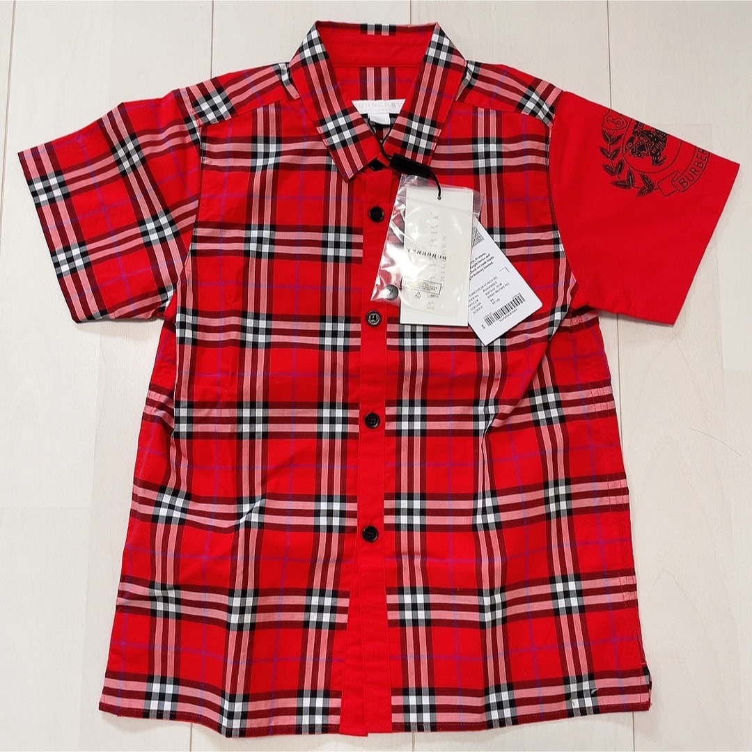 BURBERRY - バーバリーチルドレンズ 半袖ブラウス シャツ 120㎝の通販