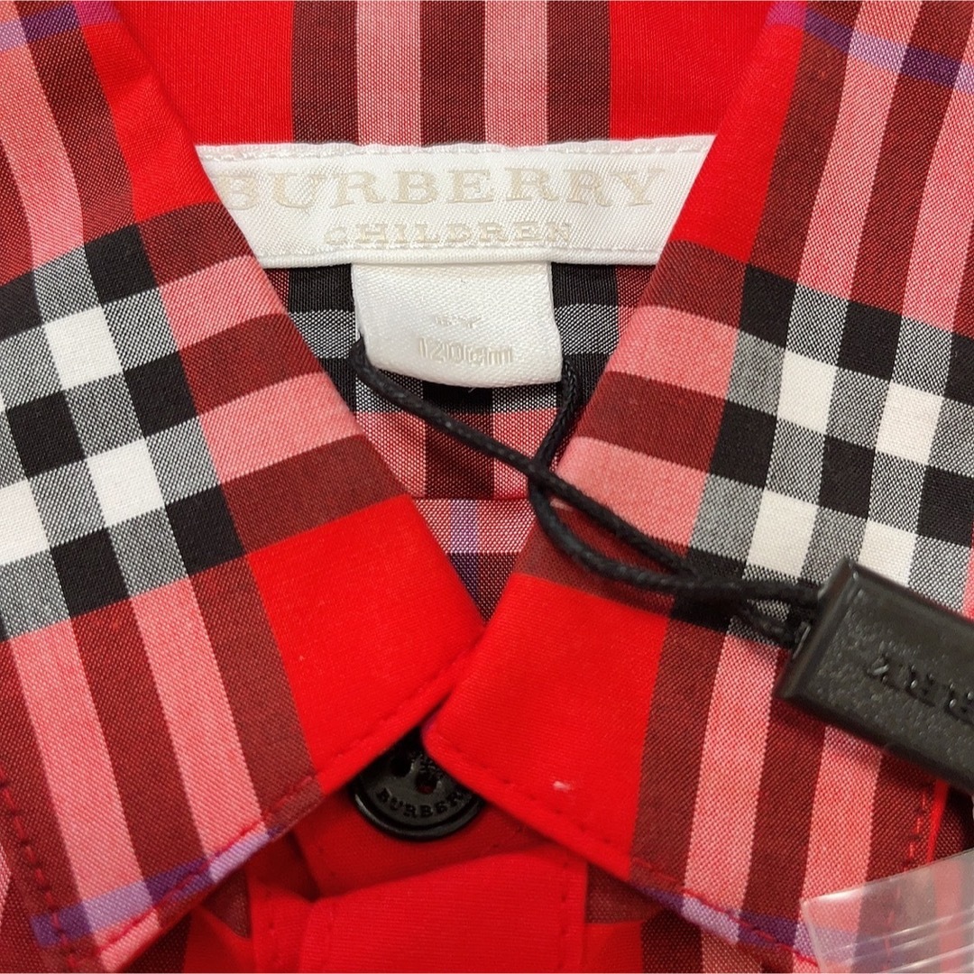 BURBERRY - バーバリーチルドレンズ 半袖ブラウス シャツ 120㎝の通販