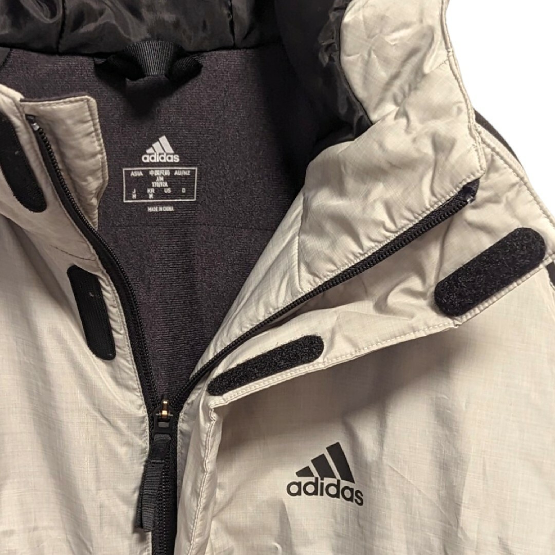 adidas アディダス ベンチコート グレー Sサイズ 防寒アウター