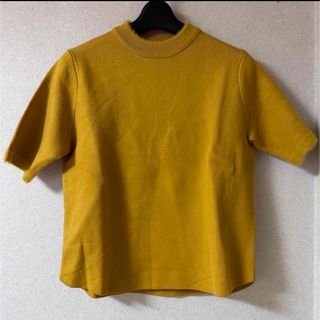 ザラ(ZARA)のZARA ザラ 半袖ニット イエロー(ニット/セーター)