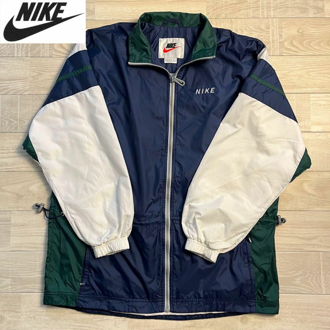 90s  ナイキ NIKE ナイロンジャケット ワンポイントロゴ