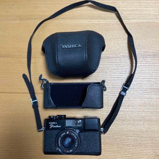 YASHICA flasherカメラ  ケース付き(フィルムカメラ)