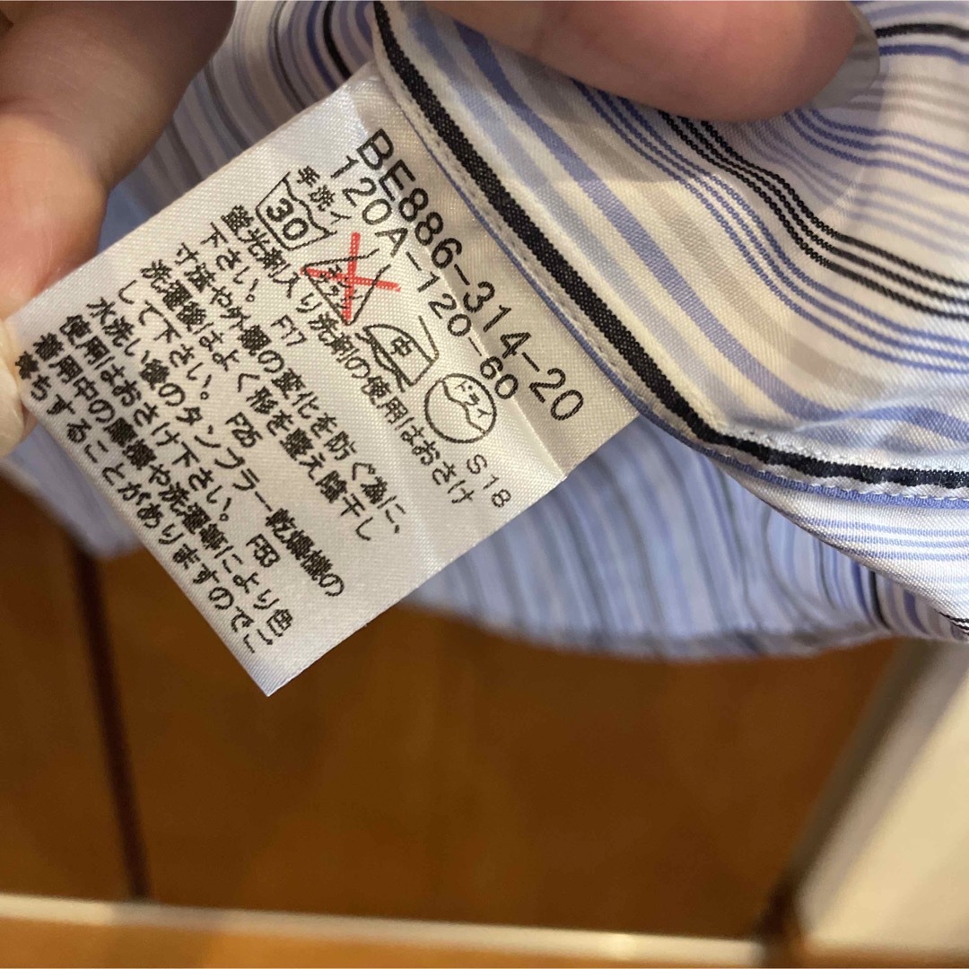 BURBERRY(バーバリー)のバーバリー　ストライプ　シャツ　120 キッズ/ベビー/マタニティのキッズ服男の子用(90cm~)(ブラウス)の商品写真