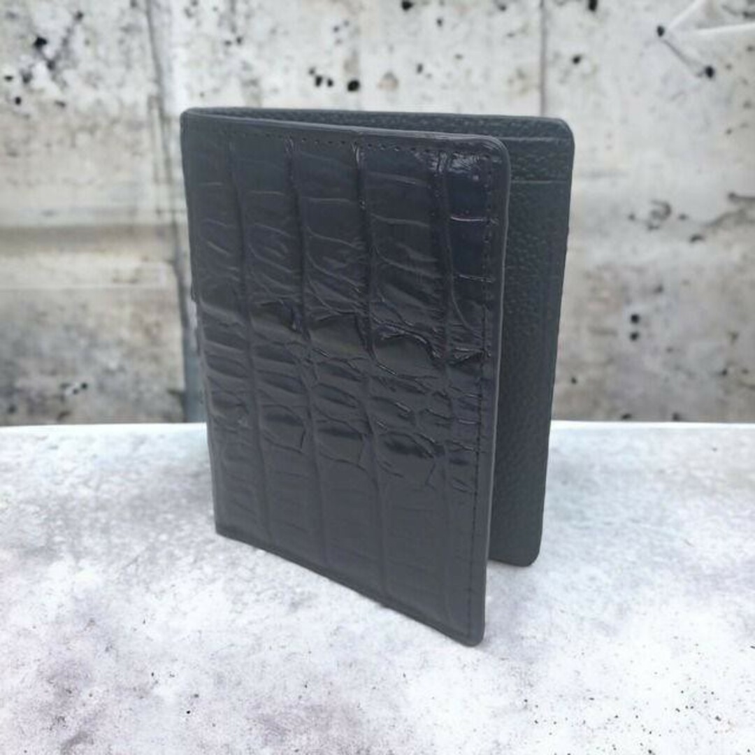 【本物証明証付き】 AT13 本革 クロコダイル 財布 カードケース z4 4